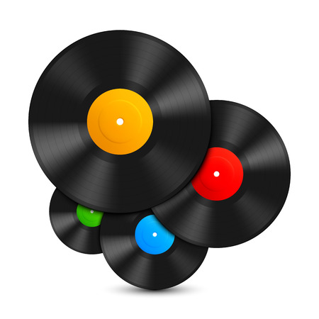 Vinyl records のイラスト素材