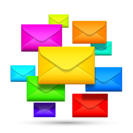 Color envelopes.のイラスト素材