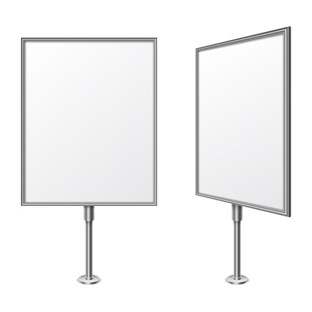 White presentation board with blank space for textのイラスト素材