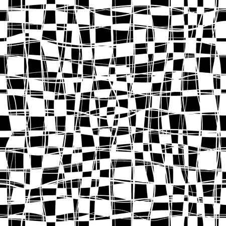 Black and white checker chess seamless patternのイラスト素材