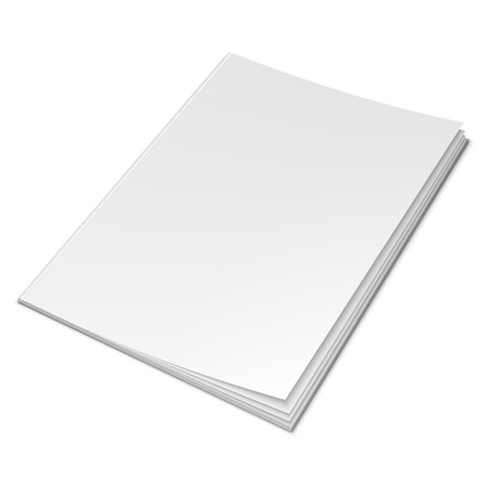 illustration of book with empty blank coverのイラスト素材
