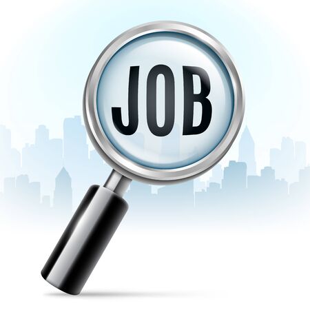 Searching for Jobのイラスト素材
