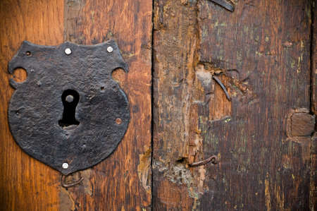 Old wooden doorの写真素材