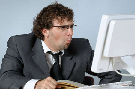 Stressed businessman