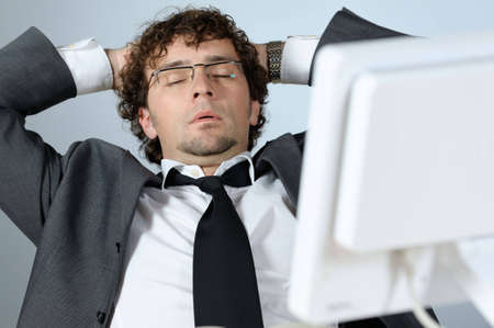 Bored businessman