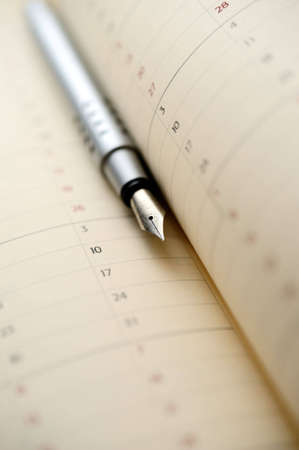 Notebook and penの写真素材