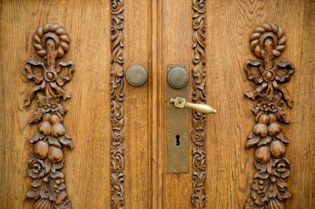 Wooden doorの写真素材