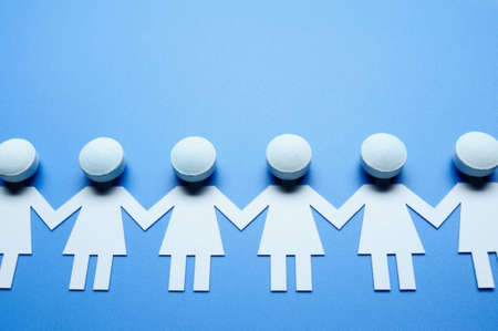 Paper peopleの写真素材