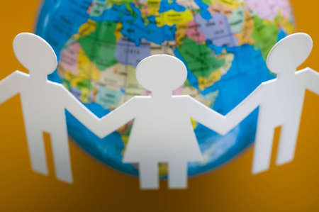 Paper peopleの写真素材