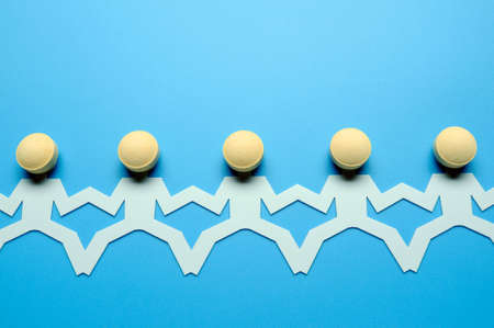 Paper peopleの写真素材