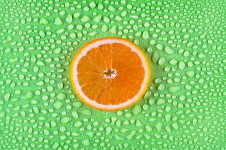 Slice of juicy orangeの写真素材