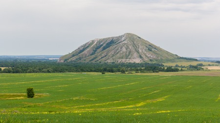 Shikhan mountain Yuraktau Russia, Bashkortostan, South Ural.の写真素材