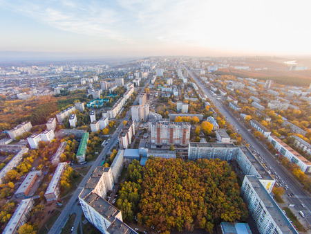 Ufa - the capital of Bashkortostan, where they drink mare's milk and go to work on horsebackの写真素材