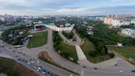 Ufa - the capital of Bashkortostan, where they drink mare's milk and go to work on horsebackの写真素材