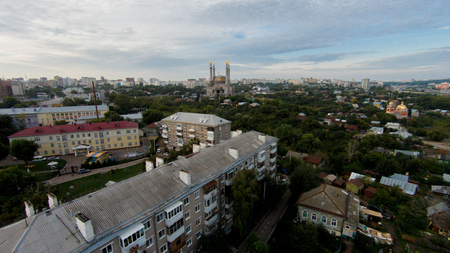Ufa - the capital of Bashkortostan, where they drink mare's milk and go to work on horsebackの写真素材
