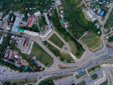 Ufa - the capital of Bashkortostan, where they drink mare's milk and go to work on horsebackの写真素材