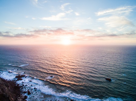 Cape Roca, Portugal. Views from the edge of continental Europe.の写真素材