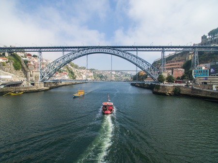 2016 09 Porto, Portugal: One flew over the Douro river and boat