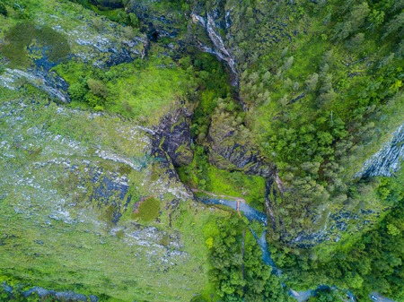 Kapova cave, Shulgan tash nature reserve, Bashkortostan, Russia. Aerial viewの写真素材