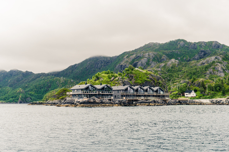 Lonely house on the islandの写真素材
