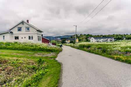 Landscape of village in Norway, Scandinaviaの写真素材