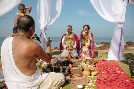 2015 11 India, Goa: Vedic Wedding by europeansのeditorial素材