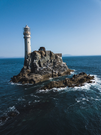 Fastnet lighthouse at summerの写真素材