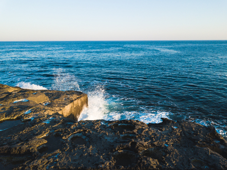 Aran Island cliffs at sunsetの写真素材