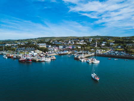 A view of the coastal village of Baltimore, West Cork in Ireland.の写真素材