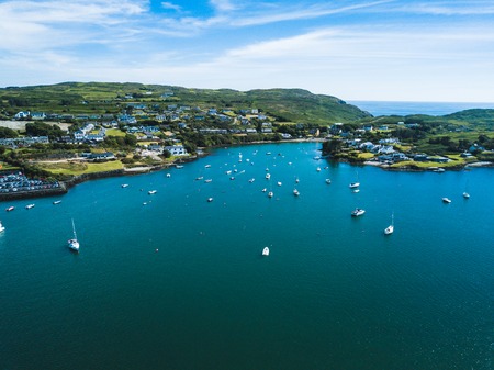A view of the coastal village of Baltimore, West Cork in Ireland.の写真素材