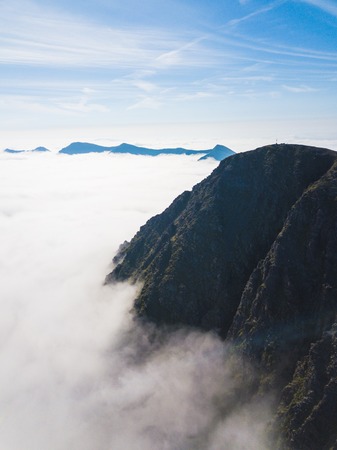 Irish mountains aerial view of Carrauntoohilの写真素材