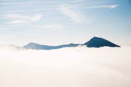 Irish mountains view from Carrauntoohil in summerの写真素材