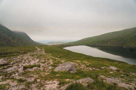 Highland area near of mount Carrauntoohil. At morningの写真素材