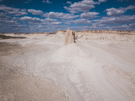 Deserts and mountains in Kazakhstan like from Arizona desertの写真素材