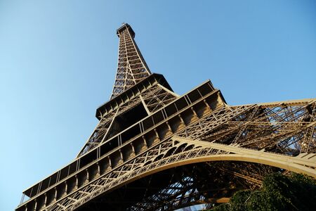 eiffel tower, low angle
