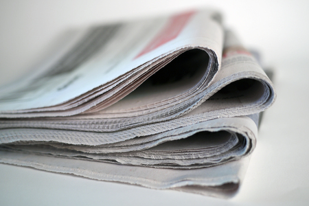 stack of newspapersの写真素材