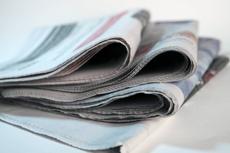 newspaper stack