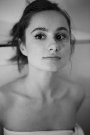 make up remover natural beauty woman authenticの写真素材