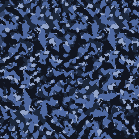 Seamless Dark Blue Camouflage Patternの写真素材