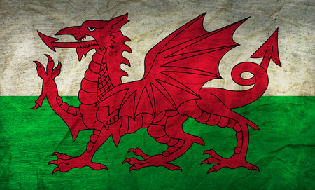 Flag on Paper Textureの写真素材