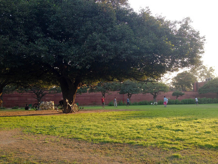 People playing ball in a fieldのeditorial素材