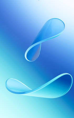 Abstract curves and geometric figure, 3d rendering. Computer digital drawing.の写真素材