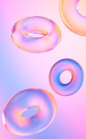 Abstract curves and geometric figure, 3d rendering. Computer digital drawing.の写真素材