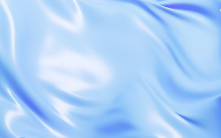 Blue abstract flowing cloth, 3d rendering. Computer digital drawing.の写真素材