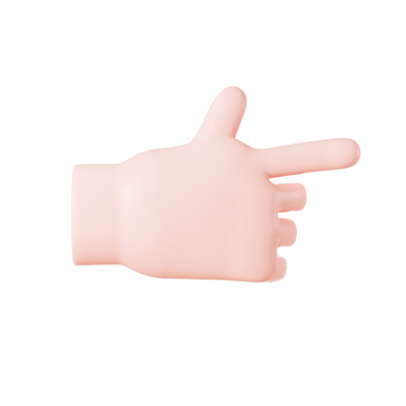 Cartoon diverse hand gestures, 3d rendering. Digital drawing.の写真素材