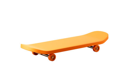 Skateboarding in the white background, 3d rendering. Digital drawing.の写真素材