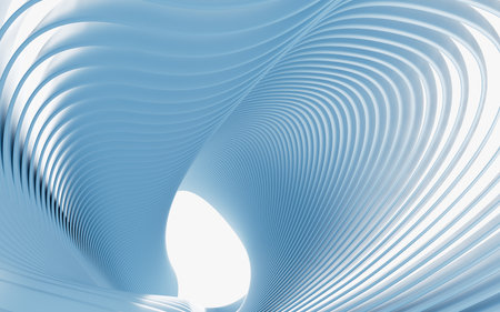 Abstract indoor architecture, 3d rendering. Digital drawing.の写真素材
