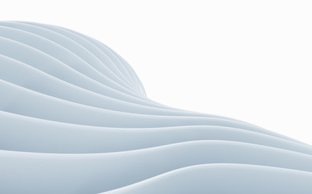 White abstract indoor architecture, 3d rendering. Digital drawing.の写真素材