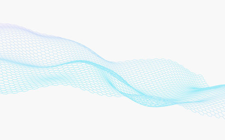 Abstract hexagonal grid background, 3d rendering. Digital drawing.の写真素材