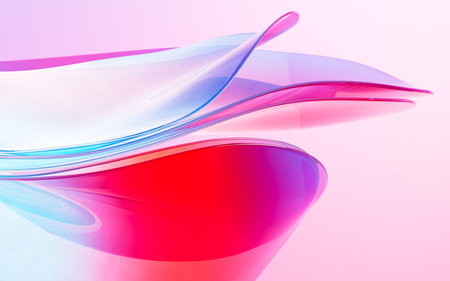 Abstract gradient glass background, 3d rendering. Digital drawing.の写真素材
